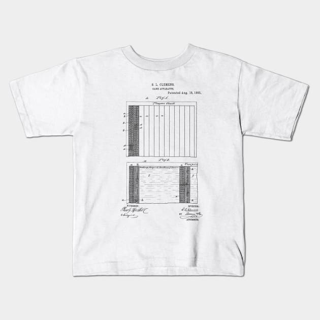 Game Device Vintage Patent Hand Drawing Kids T-Shirt by TheYoungDesigns